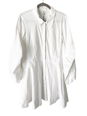 Banana Republic Paxton Poplin Mini Dress Size Large Tall Clean Girl Avant Garde